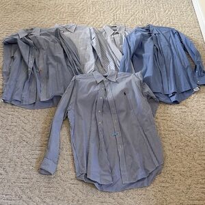 Variety of Men’s Dress Shirts (5) BLUE